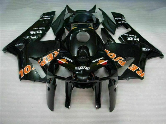 2005-2006 Black Repsol Honda CBR600RR Motorcylce Fairings UK Factory