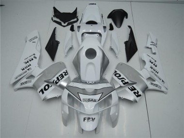 2005-2006 White Silver Black Repsol Honda CBR600RR Motorbike Fairing UK Factory
