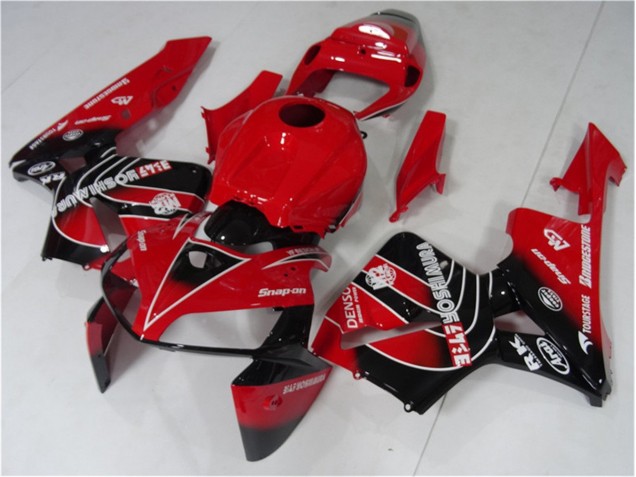 2005-2006 Red Black Honda CBR600RR Motorcycle Fairing Kit UK Factory 2005-2006 Red Black Honda CBR600RR Motorcycle Fairing Kit UK Factory