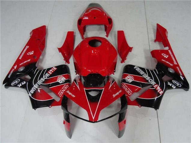 2005-2006 Red Black Honda CBR600RR Motorcycle Fairing Kit UK Factory 2005-2006 Red Black Honda CBR600RR Motorcycle Fairing Kit UK Factory