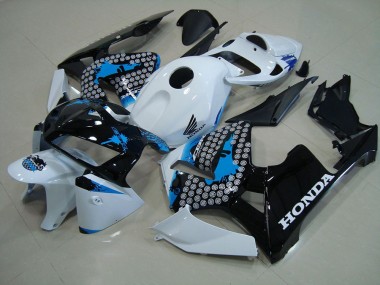 2005-2006 Matte Black with Red Sticker Honda CBR600RR Motorcyle Fairings UK Factory