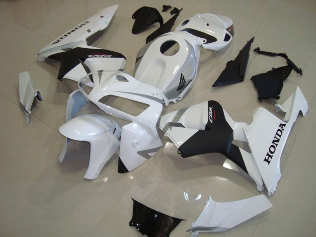 2005-2006 Pearl White Matte Black Honda CBR600RR Motorcycle Fairing UK Factory