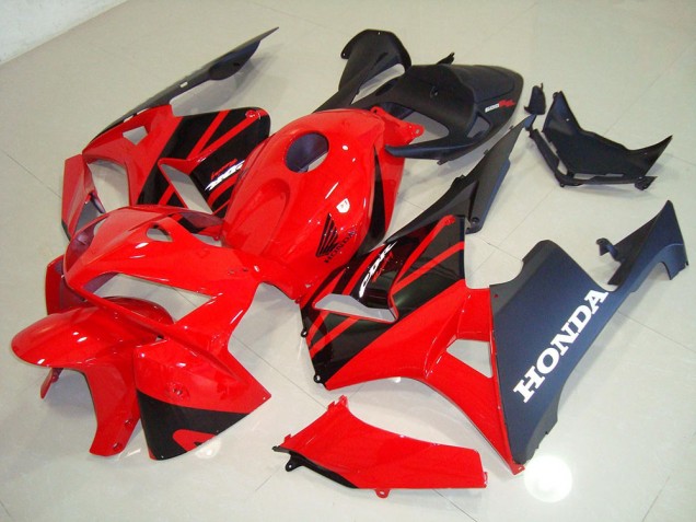 2005-2006 Red Black Honda CBR600RR Bike Fairings UK Factory 2005-2006 Red Black Honda CBR600RR Bike Fairings UK Factory