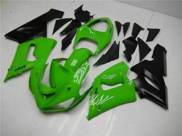 2005-2006 Green Kawasaki ZX6R Motorbike Fairing UK Factory 2005-2006 Green Kawasaki ZX6R Motorbike Fairing UK Factory