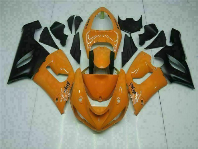 2005-2006 Orange Kawasaki ZX6R Bike Fairing UK Factory 2005-2006 Orange Kawasaki ZX6R Bike Fairing UK Factory