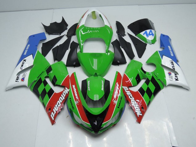 2005-2006 Motocard Kawasaki ZX6R Replacement Fairings UK Factory 2005-2006 Motocard Kawasaki ZX6R Replacement Fairings UK Factory