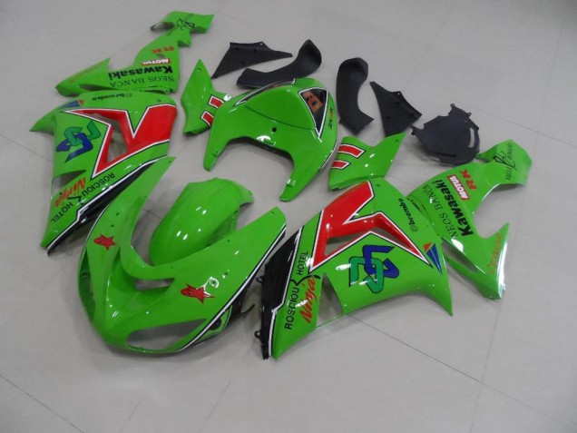 2005-2006 Neos Banca Kawasaki ZX6R Bike Fairing Kit UK Factory 2005-2006 Neos Banca Kawasaki ZX6R Bike Fairing Kit UK Factory