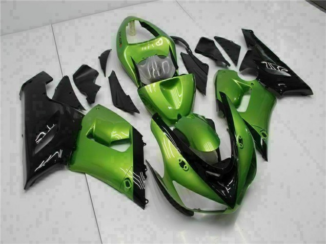 2005-2006 Green Kawasaki ZX6R Motorcycle Bodywork UK Factory 2005-2006 Green Kawasaki ZX6R Motorcycle Bodywork UK Factory