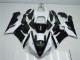 2005-2006 Black White Kawasaki ZX6R Moto Fairings UK Factory 2005-2006 Black White Kawasaki ZX6R Moto Fairings UK Factory