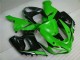 2005-2006 Green White Black Kawasaki ZX6R Motorcyle Fairings UK Factory 2005-2006 Green White Black Kawasaki ZX6R Motorcyle Fairings UK Factory