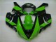 2005-2006 Green Black Kawasaki ZX6R Motorbike Fairing UK Factory 2005-2006 Green Black Kawasaki ZX6R Motorbike Fairing UK Factory