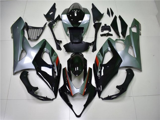2005-2006 Black Silver Suzuki GSXR 1000 Motorcycle Fairing Kit UK Factory 2005-2006 Black Silver Suzuki GSXR 1000 Motorcycle Fairing Kit UK Factory