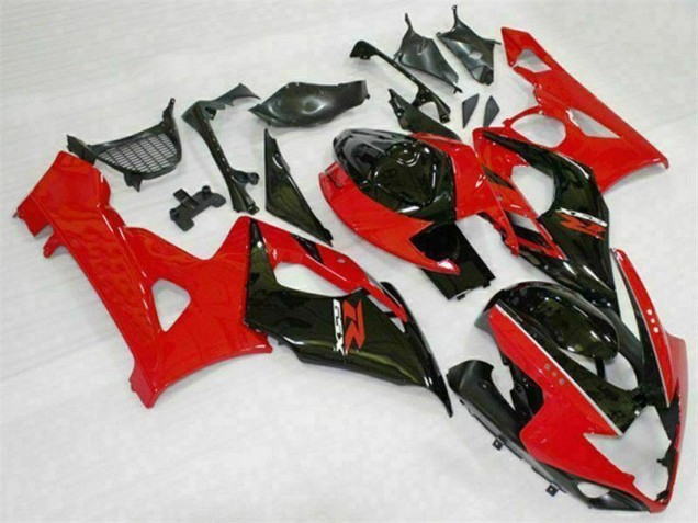 2005-2006 Red Black Suzuki GSXR 1000 Motorcycle Fairings UK Factory 2005-2006 Red Black Suzuki GSXR 1000 Motorcycle Fairings UK Factory