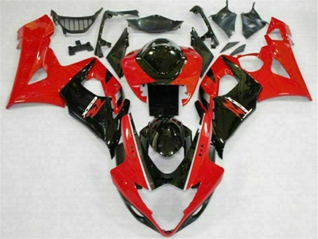 2005-2006 Red Black Suzuki GSXR 1000 Motorcycle Fairings UK Factory 2005-2006 Red Black Suzuki GSXR 1000 Motorcycle Fairings UK Factory