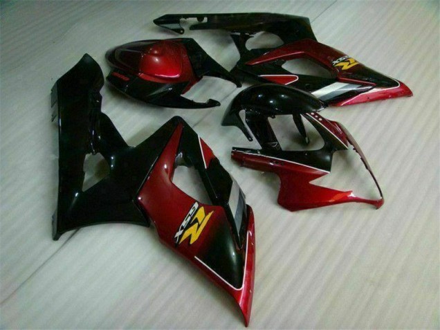 2005-2006 Red Black Suzuki GSXR 1000 Bike Fairing Kit UK Factory 2005-2006 Red Black Suzuki GSXR 1000 Bike Fairing Kit UK Factory