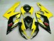 2005-2006 Yellow Black Suzuki GSXR 1000 Motorcycle Fairings Kits UK Factory