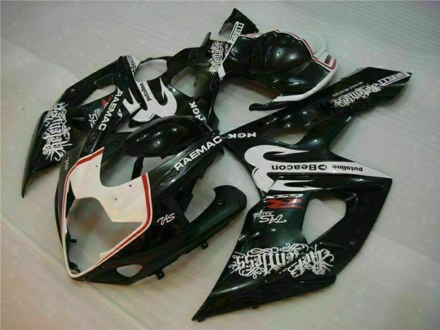 2005-2006 White Black Suzuki GSXR 1000 Motorcycle Fairings Kit UK Factory