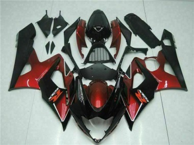2005-2006 Red Black Suzuki GSXR 1000 Motorcycle Fairings & Bodywork UK Factory