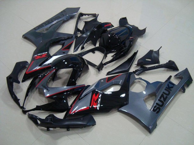 2005-2006 Black Red Decals Suzuki GSXR 1000 Moto Fairings UK Factory