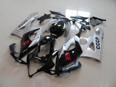 2005-2006 Silver Black Suzuki GSXR 1000 Moto Fairings UK Factory