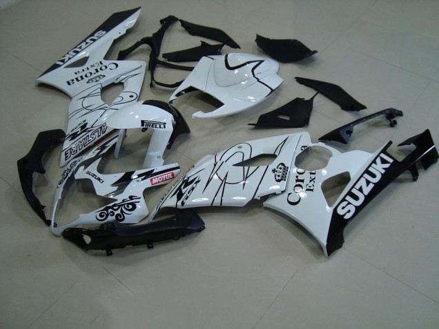 2005-2006 White Corona Suzuki GSXR 1000 Motorcycle Replacement Fairings UK Factory 2005-2006 White Corona Suzuki GSXR 1000 Motorcycle Replacement Fairings UK Factory