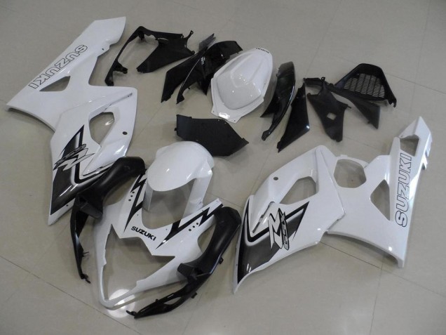 2005-2006 White and Black Suzuki GSXR 1000 Motorcyle Fairings UK Factory