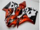 2006-2007 Orange Black Honda CBR1000RR Motorcycle Fairings Kit UK Factory