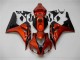 2006-2007 Orange Black Honda CBR1000RR Motorcycle Fairings Kit UK Factory