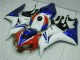 2006-2007 Blue White Honda CBR1000RR Motorbike Fairing Kits UK Factory