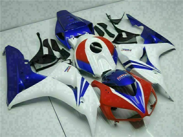 2006-2007 Blue White Honda CBR1000RR Motorbike Fairing Kits UK Factory