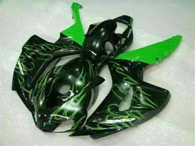 2006-2007 Green Flame Black Honda CBR1000RR Moto Fairings UK Factory 2006-2007 Green Flame Black Honda CBR1000RR Moto Fairings UK Factory