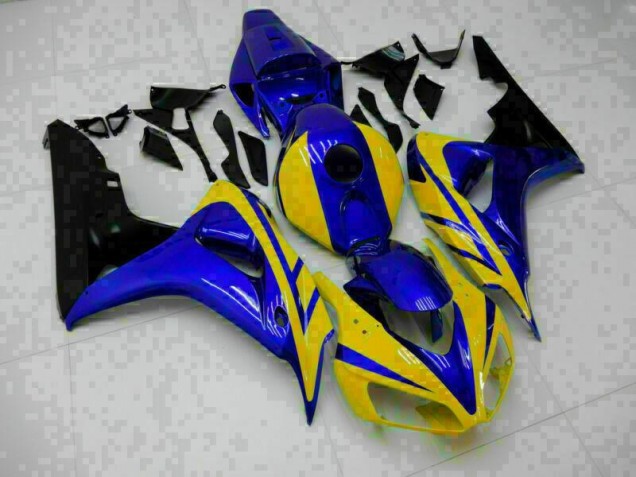 2006-2007 Blue Yellow Honda CBR1000RR Motorcycle Replacement Fairings UK Factory 2006-2007 Blue Yellow Honda CBR1000RR Motorcycle Replacement Fairings UK Factory