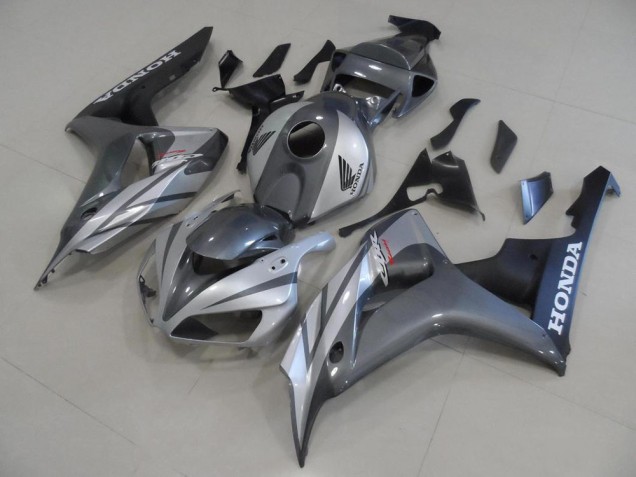 2006-2007 Grey Silver and Matte Black Honda CBR1000RR Motor Fairings UK Factory