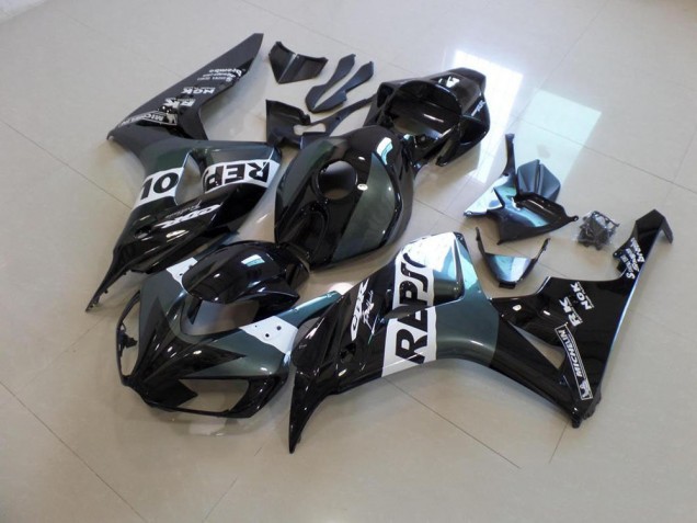 2006-2007 Grey Black Repsol Honda CBR1000RR Motorbike Fairing Kits UK Factory 2006-2007 Grey Black Repsol Honda CBR1000RR Motorbike Fairing Kits UK Factory