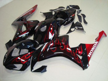 2006-2007 Red Flame Honda CBR1000RR Motorcylce Fairings UK Factory