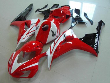 2006-2007 Red White Honda CBR1000RR Motorcycle Fairing Kits UK Factory
