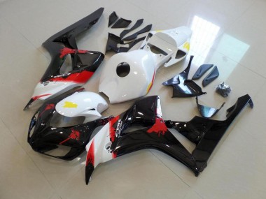 2006-2007 White Black with No Sticker Honda CBR1000RR Bike Fairing Kit UK Factory