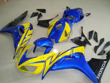 2006-2007 Yellow Blue Black Honda CBR1000RR Moto Fairings UK Factory