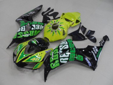 2006-2007 Yellow Green Rossi Honda CBR1000RR Motor Fairings UK Factory