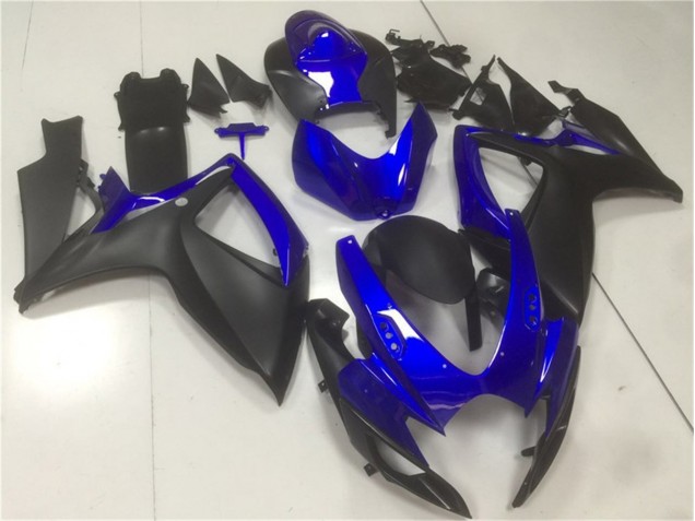 2006-2007 Black Blue Suzuki GSXR 600/750 Motorbike Fairing Kits & Bodywork UK Factory