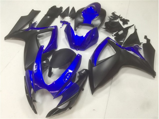 2006-2007 Black Blue Suzuki GSXR 600/750 Motorbike Fairing Kits & Bodywork UK Factory