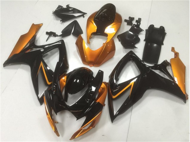 2006-2007 Black Orange Suzuki GSXR 600/750 Motor Fairings UK Factory