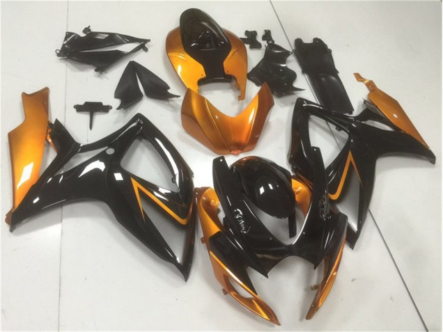 2006-2007 Black Orange Suzuki GSXR 600/750 Motor Fairings UK Factory