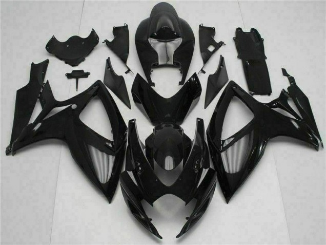 2006-2007 Black Suzuki GSXR 600/750 Bike Fairing Kit UK Factory 2006-2007 Black Suzuki GSXR 600/750 Bike Fairing Kit UK Factory