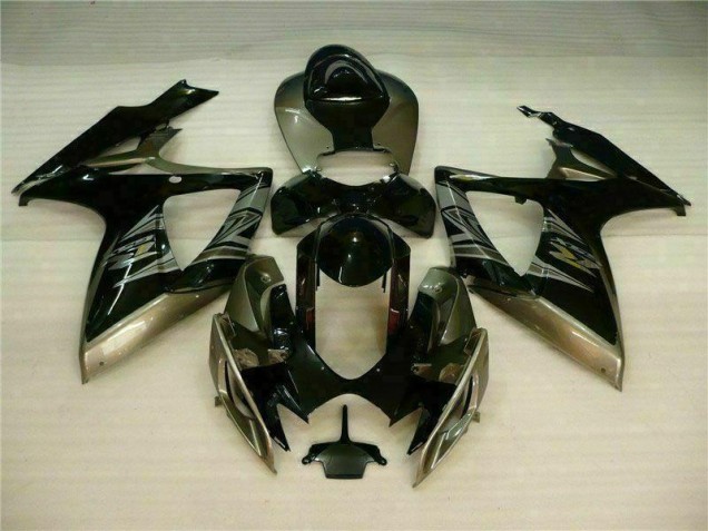 2006-2007 Black Grey Suzuki GSXR 600/750 Motorcycle Replacement Fairings UK Factory