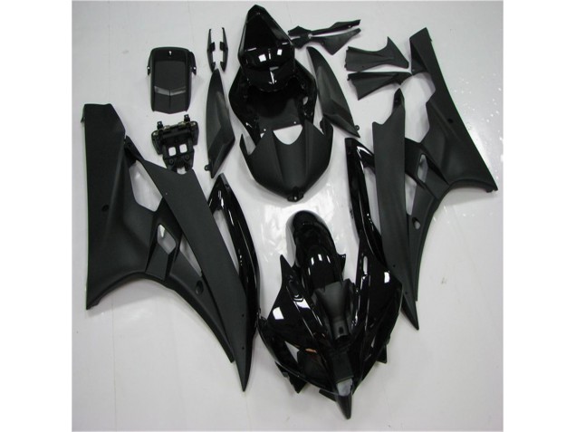 2006-2007 Black Yamaha YZF R6 Motorcycle Bodywork UK Factory 2006-2007 Black Yamaha YZF R6 Motorcycle Bodywork UK Factory