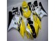2006-2007 Yellow White Black Yamaha YZF R6 Motorbike Fairing Kits UK Factory 2006-2007 Yellow White Black Yamaha YZF R6 Motorbike Fairing Kits UK Factory
