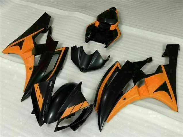 2006-2007 Black Orange Yamaha YZF R6 Motorcycle Fairing UK Factory
