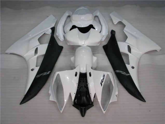 2006-2007 White Black Yamaha YZF R6 Motorcycle Bodywork UK Factory