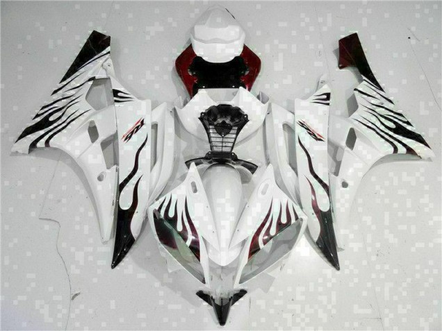 2006-2007 White Yamaha YZF R6 Motorcyle Fairings UK Factory 2006-2007 White Yamaha YZF R6 Motorcyle Fairings UK Factory